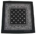 Bandana. Bandana 100% cotone. Bandana di colore nero dimensione 50x50cm.