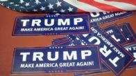 ADESIVO . STICKERS ORIGINALI U.S.A. dalla campagna elettorale del Presidente TRUMP .cadauno