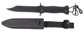 COLTELLO BAIONETTA MK3 guaina in plastica lunghezza totale cm. 27 la lama  lunga cm 14,7 in dotazione NAVY SEAL NOT FOR EXPORT IN RUSSIA .