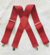 Bretelle ROSSE USA . Bretelle ROSSE USA 4 clip molto forti . Bretelle ROSSE USA larghe cm. 5 regolabili fino 130cm. 