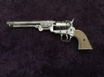 Pistola Colt Navy . Pistola Colt Navy usata nella guerra civile . Pistola Colt Navy realizzata da S. Colt nel 1851  un'arma da fuoco corta calibro 36 ad avancarica del tamburo .