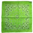 BANDANA in cotone 100% colore verde mela Disegnata in USA