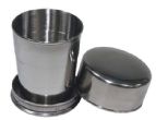 BICCHIERE TELESCOPICO capacit 5 oz in acciaio inox 18/8 MADE IN GERMANY . 