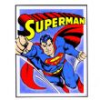 Cartello metallo vintage .SUPERMAN .Dimensione : 30 cm