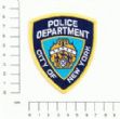 ETICHETTA cotone autoadesiva ricamata Dipartimento di Polizia della città di New York USA .