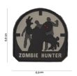 ETIFCHETTA PVC con velcro dietro Zombie Hunter