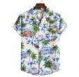 Camicia tropicale . Camicia tropicale con scollo a V . Camicia tropicale a maniche corte floreale Hip Hop USA .  TAGLIE M  L