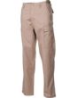 Pantalone BDU khaki . Pantalone BDU khaki 2 tasche davanti 2 tasche dietro con pattina 2 tasche sulle gambe con pattina cintura regolabile . Pantalone BDU Khaki passanti larghi cm. 5,5 ginocchia e sedile rinforzati 100% cotone ripstop taglia M  L