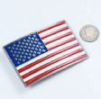 Fibbia FLAG USA . Fibbia FLAG USA smaltata unisex . Fibbia FLAG USA dimensione 9x6 cm. MADE IN USA .