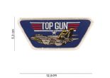 Toppa TOP GUN . Toppa TOP GUN blu . Toppa TOP GUN ricamata . 