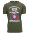 MAGLIETTA U.S. ARMY PARATROOPER 82ND . MAGLIETTA U.S. ARMY PARATROOPER 82ND di colore verde ,. MAGLIETTA U.S. ARMY PARATROOPER 82ND taglia M L