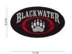 Etichetta BLACKWATER USA . Etichetta BLACKWATER USA fondo nero autoadesiva . Etichetta BLACKWATER USA dimensione 6,2X11