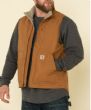 Gilet CARHART DA LAVORO . Gilet CARHART DA LAVORO  interno foderato in sherpa . Gilet CARHART DA LAVORO 100% cotone ringsprun cucito a triplo ago collo a lupetto due tasche foderato . Taglie L  XL