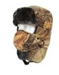 Cappello TRAPPER . Cappello TRAPPER con protezione orecchie e bocca . Cappello TAPPER anche per caccia , ciclismo all'aperto anche per stare sulla neve con temperature veramente basse . T.U.