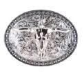 TEXAS BULL FIBBIA PERCINTURA COWBOY WESTERN IN LEGA DI METALLO PER UOMO E DONNA